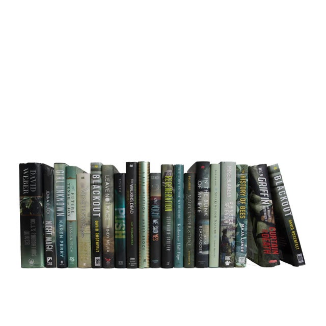 Modern Decorative Books - Everglades Dust Jacket Books - Green Books By The Foot For Sale - Image 3 of 3