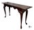 Wood Vintage Queen Anne Style Mahogany Finish Console Table For Sale - Image 7 of 8