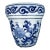 Vintage Blue and White Jardinere Planter For Sale