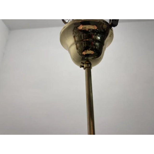 Opaline Glass Pendant Light from Stilnovo, 1950s For Sale - Image 9 of 11