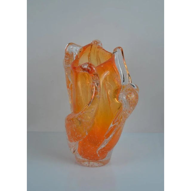 Amorphous Eco-Crystal Vase from BF Glass Studio, 2017 For Sale - Image 6 of 10
