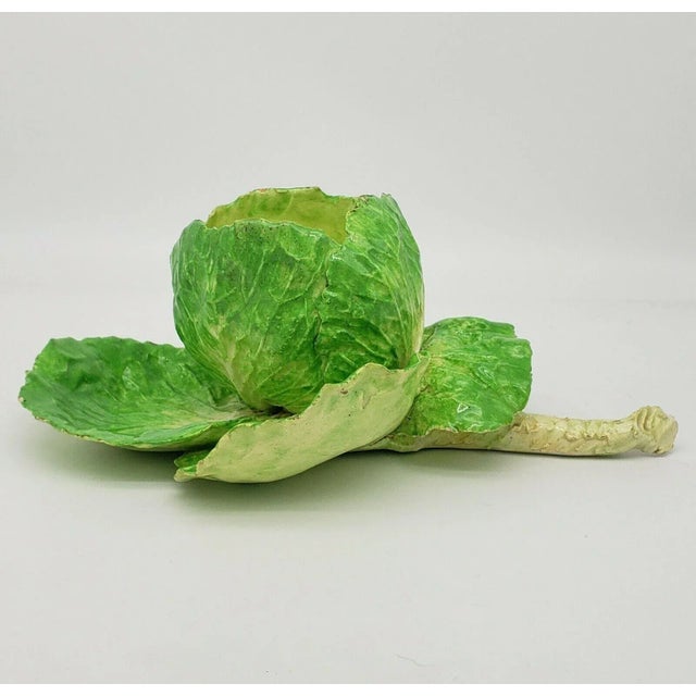 Antique 19th Century Italian Crown M Naples Napoli Lettuceware Cabbage Leaf Bowl For Sale - Image 12 of 12
