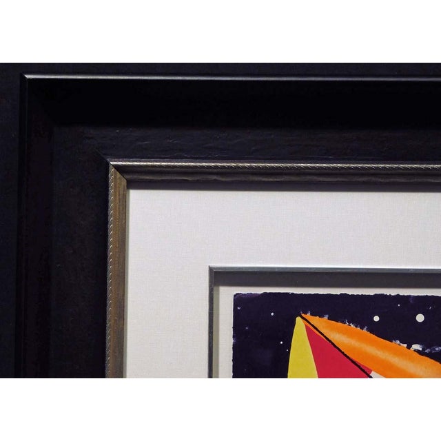Art Deco James Rosenquist "A Free for All" Hand Signed LTD Ed Lithograph Original Framed For Sale - Image 3 of 8