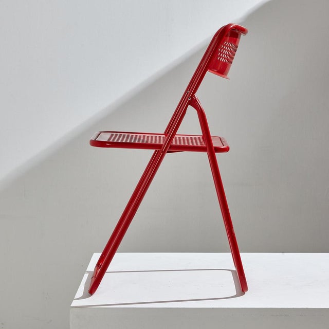 Metal Foldable Chair, 1980s For Sale - Image 4 of 16
