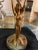 Art Nouveau Antique Late 19th Century Brass Art Nouveau Woman Holding a Bowl For Sale - Image 3 of 12