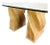 Vintage McGuire Rattan Twisted Pedestal Base Dining Table Base For Sale