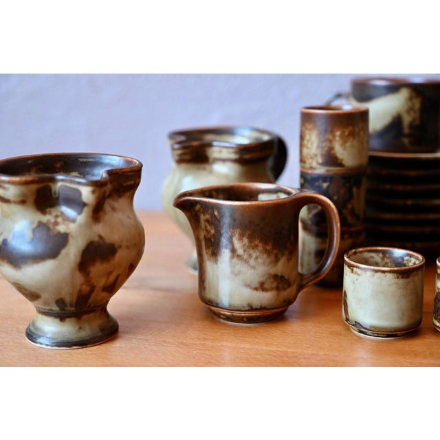 Sahara Coffee Service Glazed Stoneware from Langenthal, 1960s For Sale - Image 6 of 12