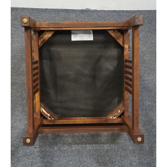 Brown Canal Dover Solid Quarter Sawn Oak Contemporary Mission Style Dining Side Chair For Sale - Image 8 of 9