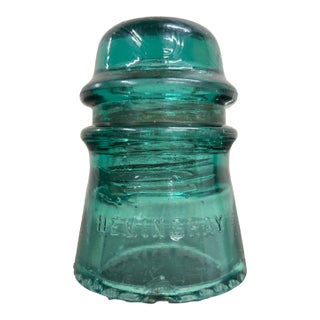 Antique Hemingray Teal Glass Insulator For Sale