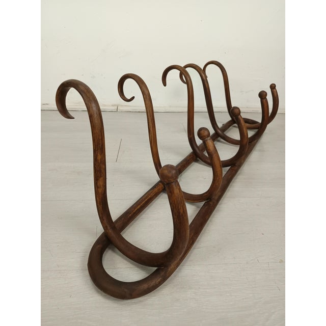 Antique Thonet Style Wall Coat Rack, 1890s For Sale - Image 5 of 11