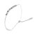 Traditional Late 20th Century 14K White Gold Sapphire Diamond Expandable Bracelet Estate For Sale - Image 3 of 3