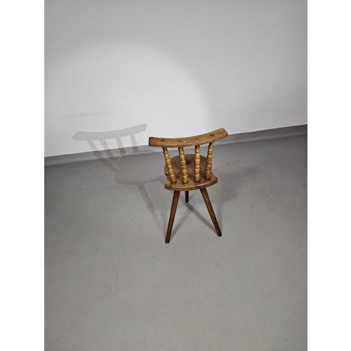 Vintage Farmers Tripod Chair For Sale - Image 6 of 18