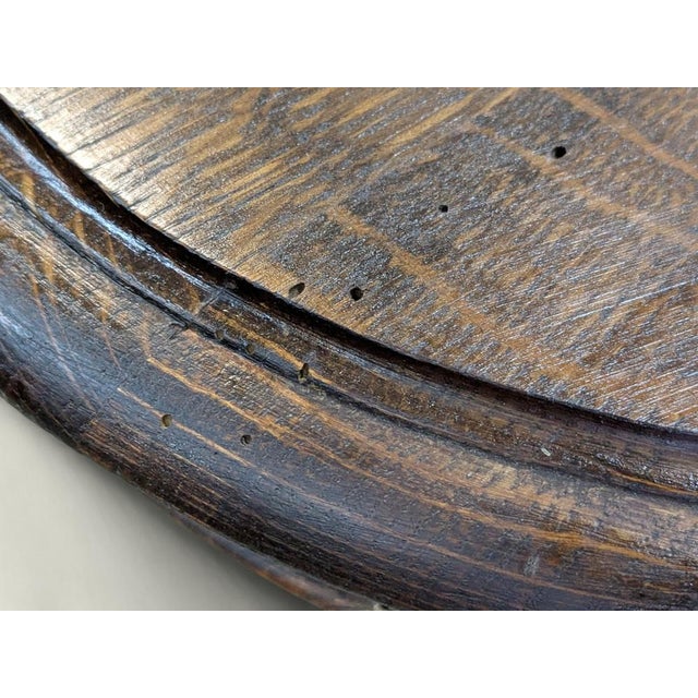 Brown Antique Wilhelminian Style Table in Oak, 1890s For Sale - Image 8 of 11