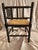 Antique Bobbin Corner Chair, Rush Seat Chair, Spanish Colonial Style, Woven Seat Armchair, Primitive Wooden Chair For Sale - Image 10 of 13