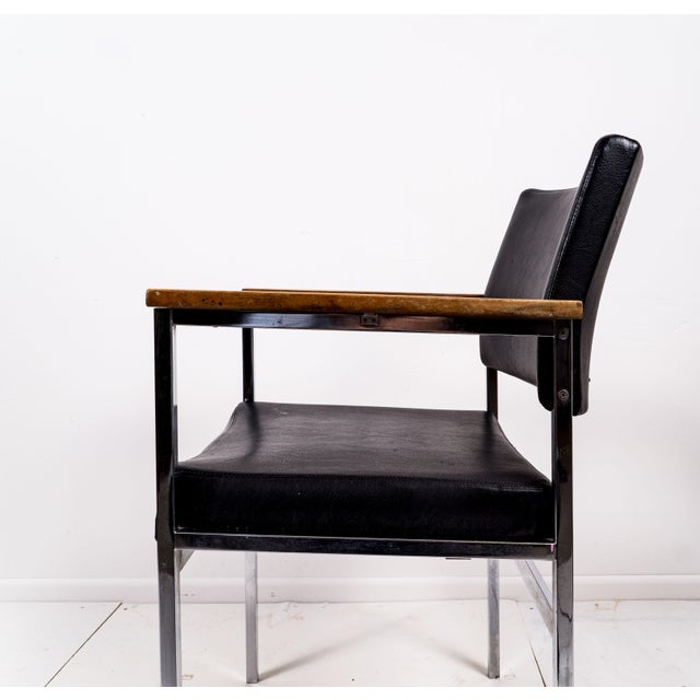 Mid-Century Modern Bauhaus Armchair from Thonet, 1950s For Sale - Image 3 of 14