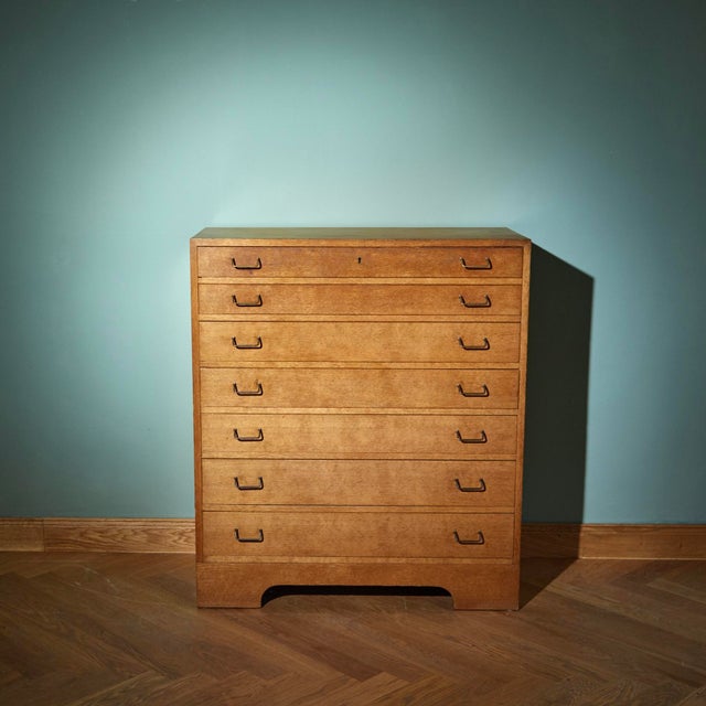 Mid-Century Modern Danish Modern Oak Chest of Drawers by A.J. Iversen, 1940s For Sale - Image 3 of 7