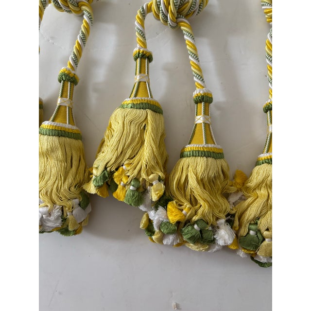 English Set of 4 Tassel Tie-Backs From Brunschwig & Fils, 1980s For Sale - Image 3 of 8
