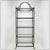 Vintage Pagoda Style Shelves in Black Metal, 1980s For Sale - Image 4 of 15