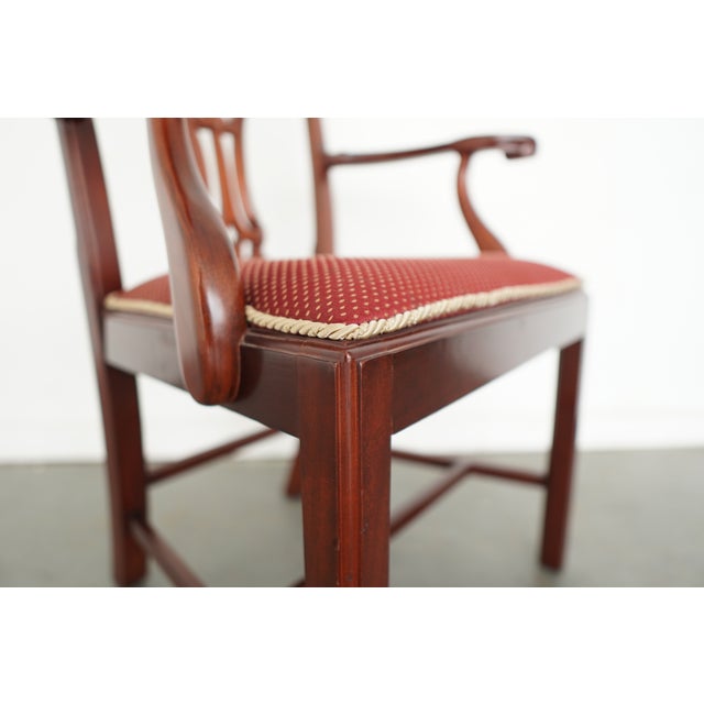 Vintage Chippendale-Style Dining Chairs (Set of 8) For Sale - Image 16 of 16