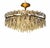 2000 - 2009 Joe Nye Trillion Large Flush Mount in Hand-Rubbed Antique Brass For Sale - Image 5 of 8