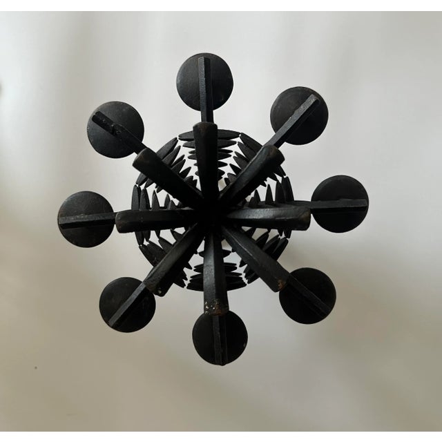 Mid-Century Modern Mid 20th Century Jens H. Quistgaard Iron Candelabra by Dansk Design For Sale - Image 3 of 8