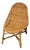 Rattan Scoop Back Side Chair, Vintage For Sale