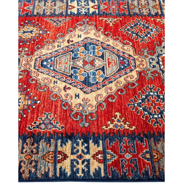 Solo Rugs Serapi, One-of-a-Kind Hand-Knotted Runner Rug - Orange, 3' 2" x 14' 2" For Sale - Image 4 of 8