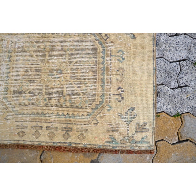 Handmade Vintage Wool Runner For Sale - Image 4 of 11