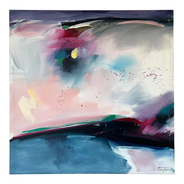 Large Lee Tugwell Davis Expressionist Abstract Painting For Sale