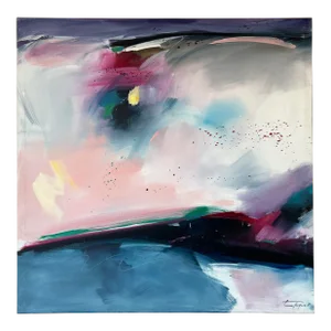 Large Lee Tugwell Davis Expressionist Abstract Painting