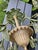 Green Vintage Tole Metal Palm Beach Tropical Hollywood Regency-Style Tole Palm Tree Chandelier Featuring Green-Painted Metal Fronds and Faux-Candle Arms For Sale - Image 8 of 12