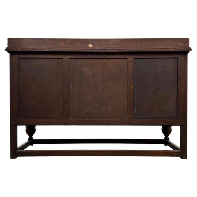 Early 20th Century Antique English Jacobean Oak Sideboard For Sale - Image 10 of 14