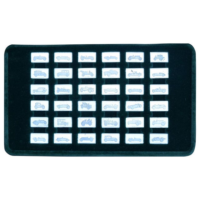 Italian 35 Silver Miniatures of Vintage Cars For Sale - Image 5 of 5