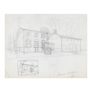 1930s Norman Kent Canandaigua New York Drawing For Sale