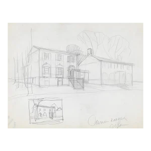 1930s Norman Kent Canandaigua New York Drawing