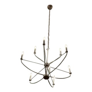 Silver Candle-Style Chandelier – Brand New, Never Used For Sale