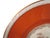 Art Nouveau Circa 1940s Charles Arenfeldt Limoges Pastoral Cottages Orange With Gold Trim Plate For Sale - Image 3 of 11