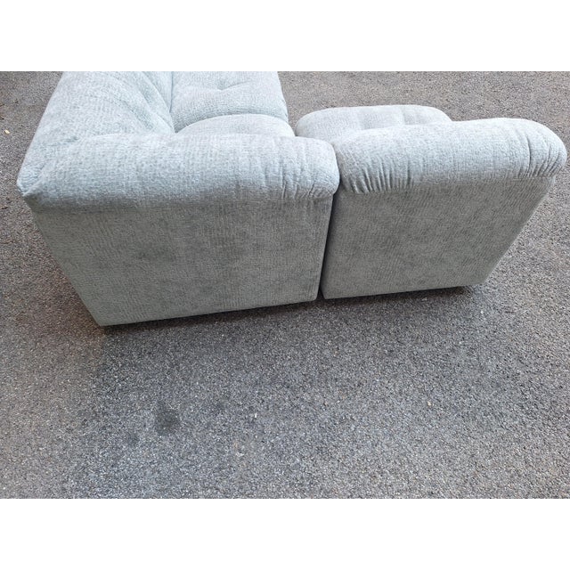 Textile Modular Sofa in Fabric with Four Modules and Corner, 1970s, Set of 5 For Sale - Image 7 of 17