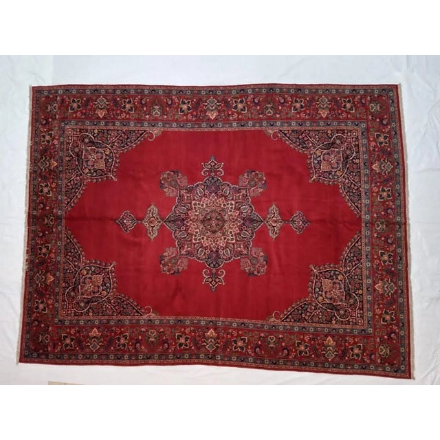 1950's Antique Persian Tabriz Rug , 11'2" X 14'6" For Sale In New York - Image 6 of 6