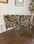 Mid-Century Modern Vintage Chrome Dinette Chairs in Tiger Chenille - Set of 3 For Sale - Image 3 of 10