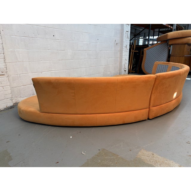 Italian Multi-Sectional Suede Couch by Roche Bobois For Sale - Image 16 of 17