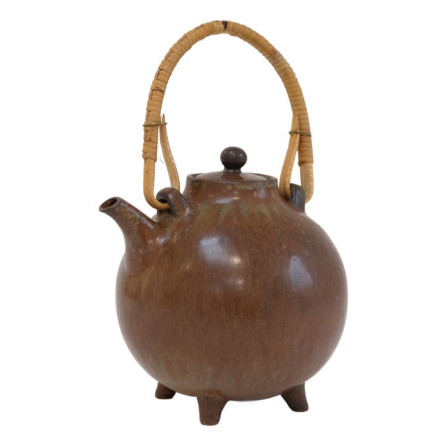 Swedish Ceramic Teapot by Gunnar Nylund for Rörstrand, 1960s For Sale
