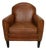 Vintage Dutch Cognac Leather Club Chair, 1970s For Sale