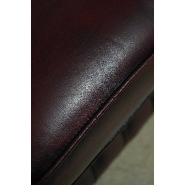 English Style Leather Tufted Chesterfield Sofa For Sale - Image 11 of 18