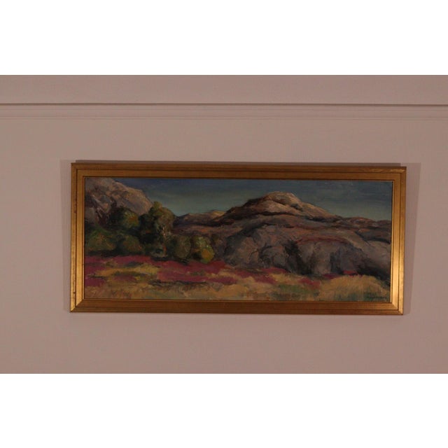 Hugo Olsson, Rocks and Mountains, 1970s, Oil on Canvas, Framed For Sale - Image 11 of 18