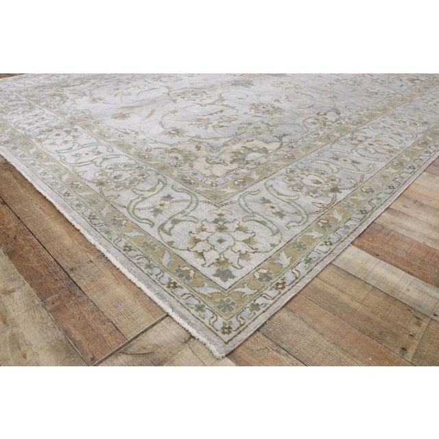 Neoclassic Modern Indian Silk Rug, 09’03 X 12’00 For Sale In Dallas - Image 6 of 10