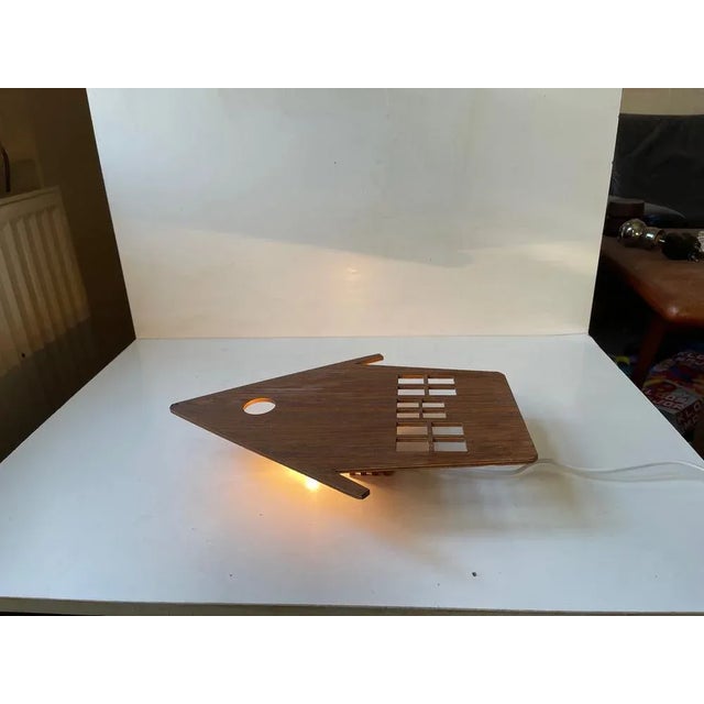 1970s Scandinavian Modern Teak Wall Sconces, 1970s, Set of 2 For Sale - Image 5 of 9