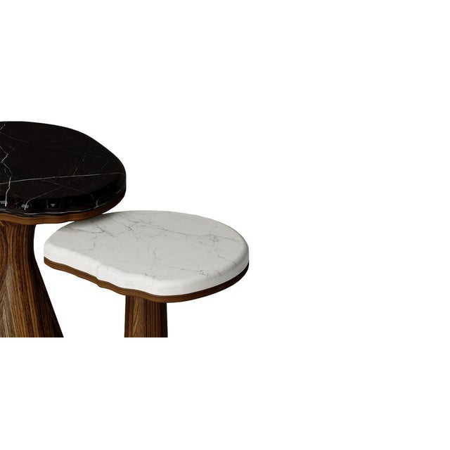 Through the lovely ginkgo set of side tables, alma de luce® draws attention to a very solitary species of wild trees,...