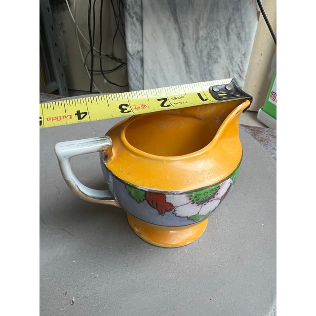 Mid-Century Modern Vintage Mid-Century Modern Small Floral Creamer Cup For Sale - Image 3 of 7