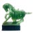 1960s Gino Ruggeri for Wony, Italy Decorative Carved Faux Green Jade Chinese War Horse Figurine For Sale